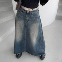 Versatile Retro Mid-length A- Line Skirt