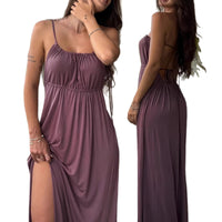 Drawstring Loose Strap Dress