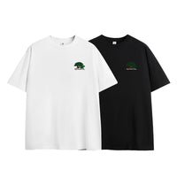 Towel Embroidery Pine Short-sleeved T-shirt Fashion Brand Simple Style Casual Cool Men