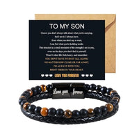 Stainless Steel Multi-layer Bracelet With A Card