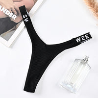 Thin-strapped Seamless Cotton Low-rise Thong