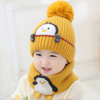 Boys And Girls Knitted Scarf Warm Winter Hat