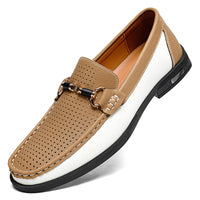 Genuine Leather Moccasins Mens Large Size 47 Casual Shoes