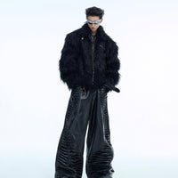 Mink Fur Coat Heavy Thickening Plush Top