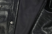 Turtle Crack Motorcycle Leather Outer Loose Leisure