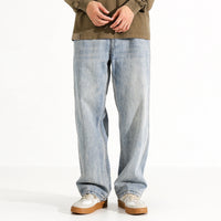 Men's Washed Distressed Straight Loose Straight Jeans