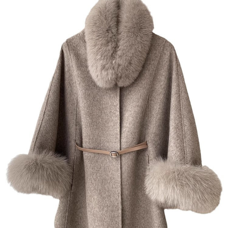 Reversible Cashmere Coat Mid-length High-end Sense