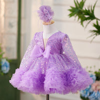 Creative Western Style Girl Purple Tulle Tutu Skirt