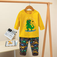 Printed Cute Cartoon Casual Children's Clothing Home Service Suit