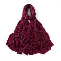 56 Colors Solid Color Modal Scarf Small Size Monochrome Jersey Veil Mercerized Cotton Scarf