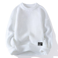 New Round Neck Thick Needle Men's Sweater Vintage Quality