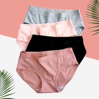 Japanese Girls Underwear Cotton Women's Summer Thin Mid-waist