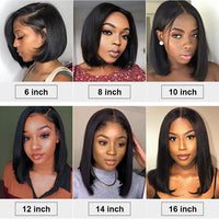 Women's Fashion Temperament Real Hair Short Bob Wig