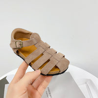 Children's Fashion Hollowed-out Suede Sandals