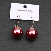 Large Pearl Silver Pearl Ear Clips For Women
