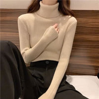 Turtleneck Knitted Sweater For Women AutumnWinter New Arrival