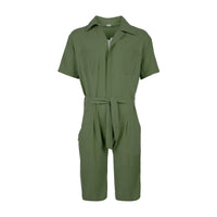Casual Sports Jumpsuit Suit Men's Loose Short Sleeve T-shirt Shorts Set Suit
