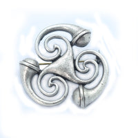 Retro Horseshoe Brooch Fashion Denim Pin