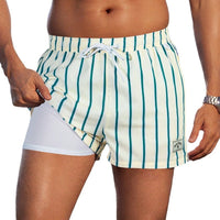 European And American Swimming Trunks Beach Pants Two-in-one Men's Anti-embarrassment