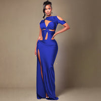 Elegant Hollow-Out Saint-Tropez One-Shoulder Sexy Dress
