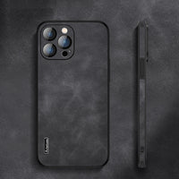 Sheepskin Mobile Phone Case With Lens Film