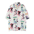 Full Printed Cartoon Short-sleeved Shirt For Men