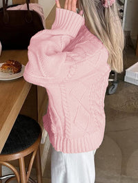 Casual Simple Wool Long Sleeve Women's Sweater