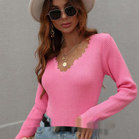 Loose Solid Color European And American Knitwear Women's Sweater