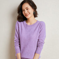 Spring And Autumn New Women's Knitwear Pullover Round Neck Bottoming Shirt