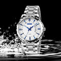 Men's Steel Belt Business Waterproof Calendar Quartz Watch