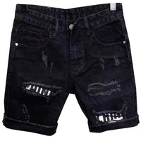 Summer New Patch Slim Fit Denim Cropped Pants