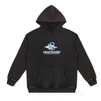 Heavy American Fashion Brand Batik Printed Loose Hooded Sweater For Men