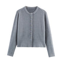 European And American Style Fashionable Spherical Button Knitted Coat