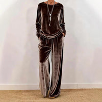Stylish Minimalist And Relaxed Fit Womens Long Sleeve Set