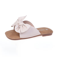 Bowknot Flip-flops Flat Soft Bottom Vacation Beach Sandals