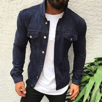 Multi-button Cargo Pocket Men's Casual Jacket