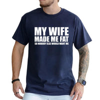 Men's Creative English Letter Print T-Shirt