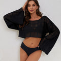 Beach Knitted Hollowed Fashion Bikini Swimsuit Blouse