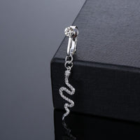 New Punch Free Zircon Pendant Bellybutton Stud