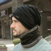 Men's Fashion Casual Fleece Thickened Warm Knitted Hat