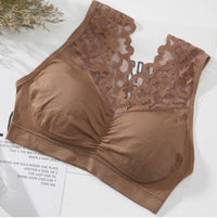 Lace Plus Size Plus-sized Seamless Beauty Back Tube Top Without Steel Ring Women