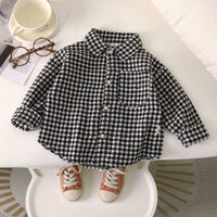 Spring And Autumn Children's Clothing Children's Casual Plaid Shirt