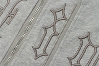 Letter Embroidered Cardigan Sweater For Men