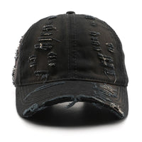 Retro Pure Color Washed Hole Light Board Baseball Cap