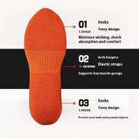 Mid-calf Combed Cotton Athletic Socks Sweat-absorbent Breathable High-pass Non-stuffy Men And Women Sports And Leisure Socks