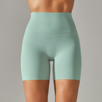Solid Yoga Shorts With Double Sided Tight Fit
