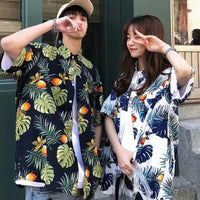 Women's Loose Casual Hawaiian Floral Shirt
