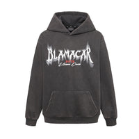 American Retro Heavy Washed Hoodie Design Sense Printed Hoodie