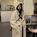 Lamb Wool Loose Women's New Mid-length Coat