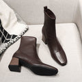 Stylish Minimalist Retro Design Womens Boots